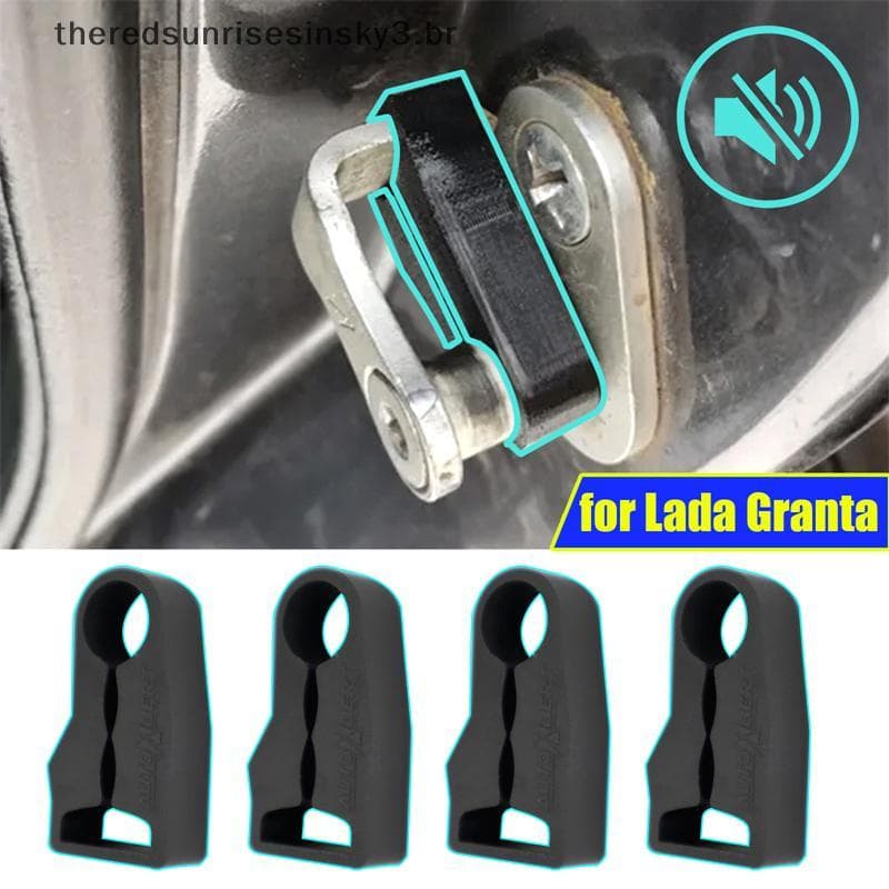 TSBR 4 Pçs Universal Porta Lo Amortecedor Deadener Selo Sho-Absorvente Protetor De Amortecimento De Som Do Carro Buffer