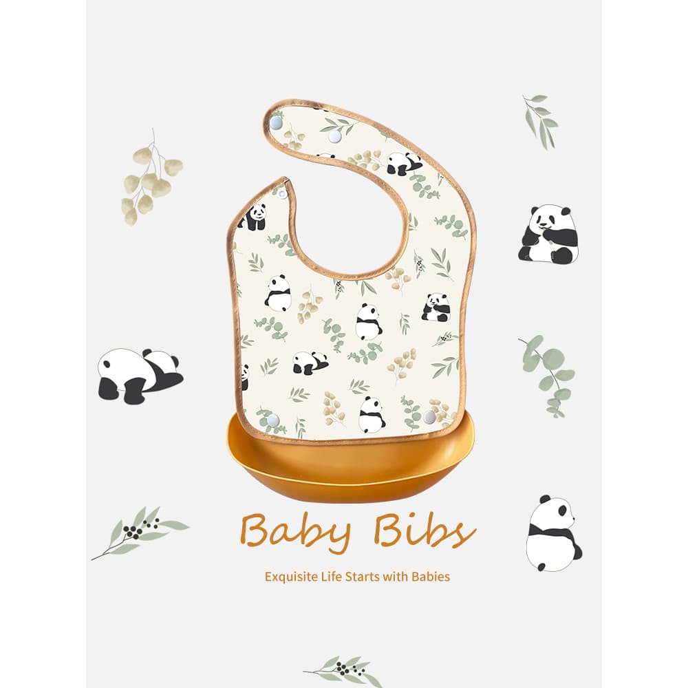 Bebê comer babador masculino feminino suplemento alimentar do bebê refeição bolso crianças à prova dwaterproof água à pr