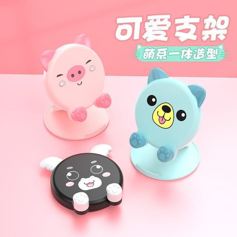 Criativo bonito suporte do telefone móvel dos desenhos animados suporte de mesa ao vivo Tablet preguiçoso suporte portát
