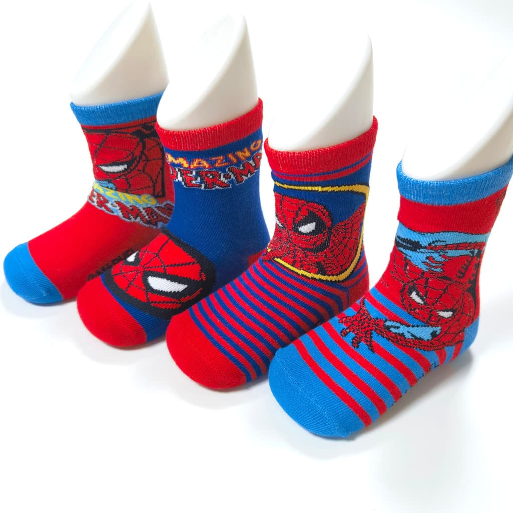 1 Par de Meia Infantil Antiderrapante Homem Aranha