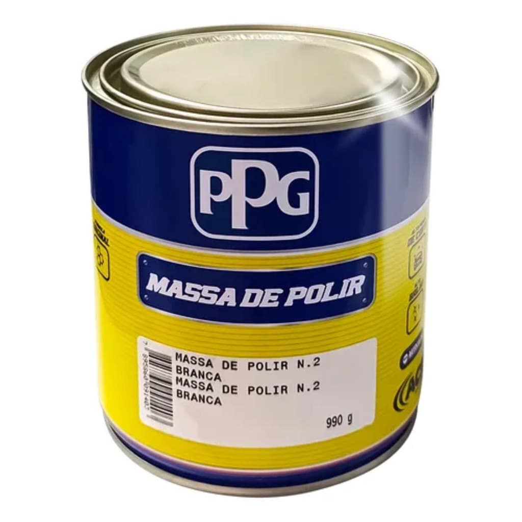 MASSA DE POLIR BRANCA N2 990G AUTOMOTIVA PASTA AUTOCOLOR