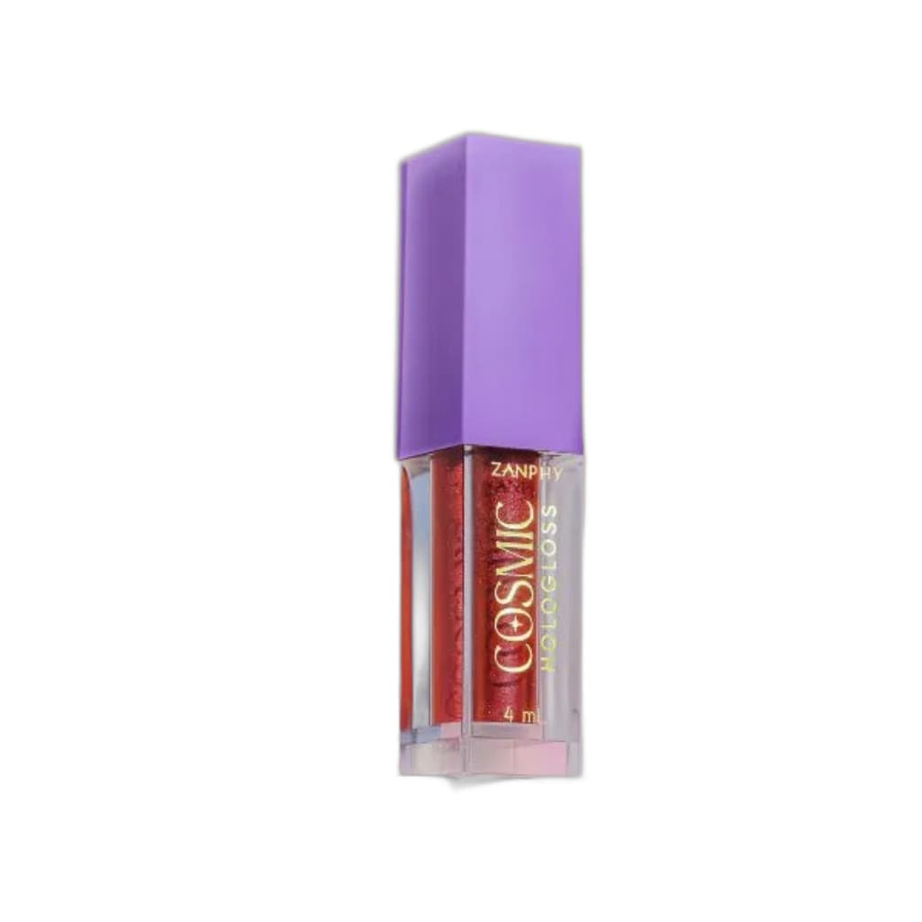 Brilho labial Hologloss Duo Chrome Zanphy 4 ml - Efeito holográfico & mais volume #corDraco