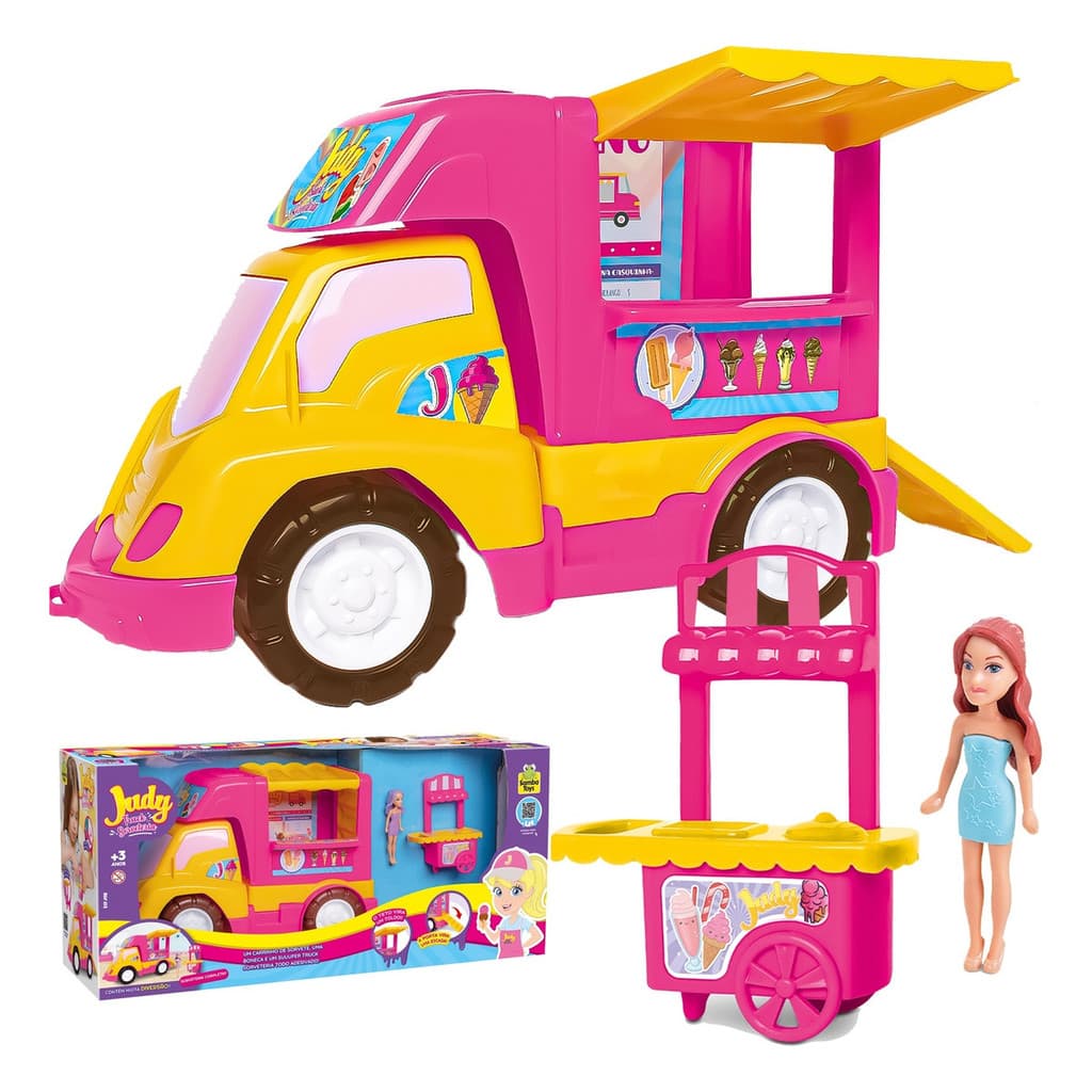 Carrinho de brinquedo Sorveteria da Judy - Food Truck