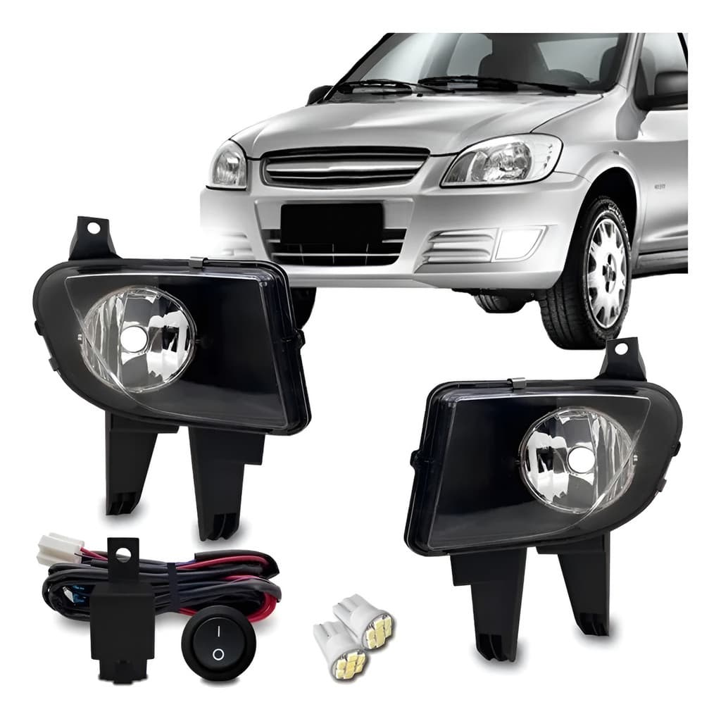 Kit Farol De Milha Celta 2007 08 09 10 11 2012 + Brinde Branca