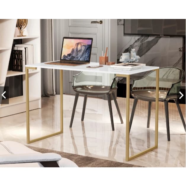 Mesa Escrivaninha 90cm Mesa de Computador Cantinho do Café Elegante Tampo MDF