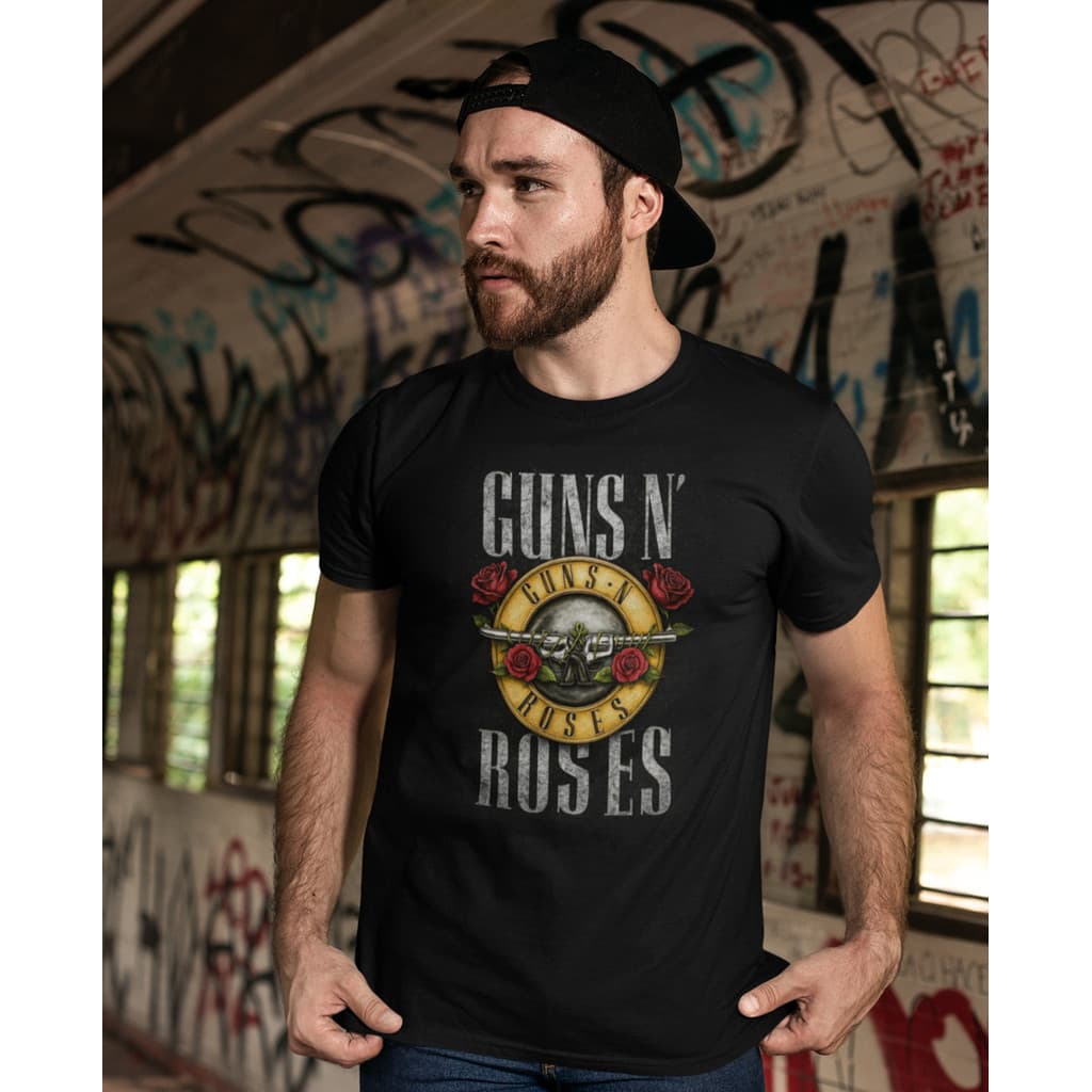 Camiseta Algodão Rock And Roll Guns N' Roses B Dark Dtf