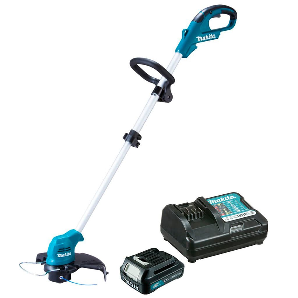 Aparador de Grama à Bateria 12V CXT  01 Bateria 1.5Ah  Carregador Bivolt UR100DZXC Makita