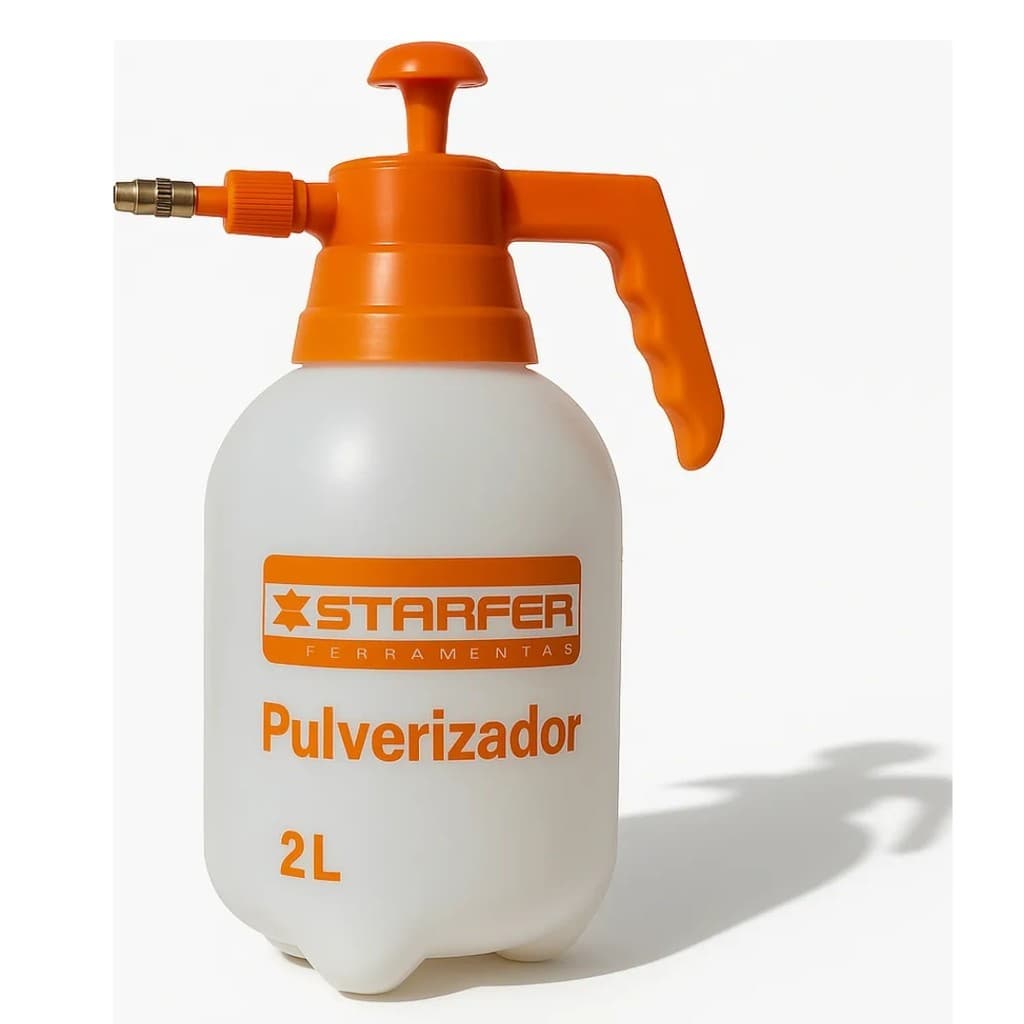 Pulverizador Borrifador Manual 2 Litros Starfer com Compressão Prévia para Veneno e Jardinagem