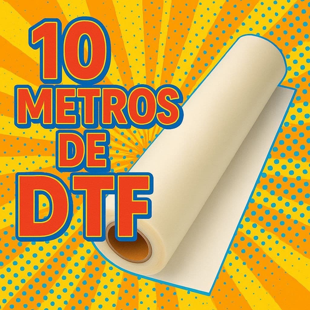 10 METROS DE DTF (57CM DE LARGURA POR 10 METROS) - ÓTIMA QUALIDADE E EM 8 PASSADAS