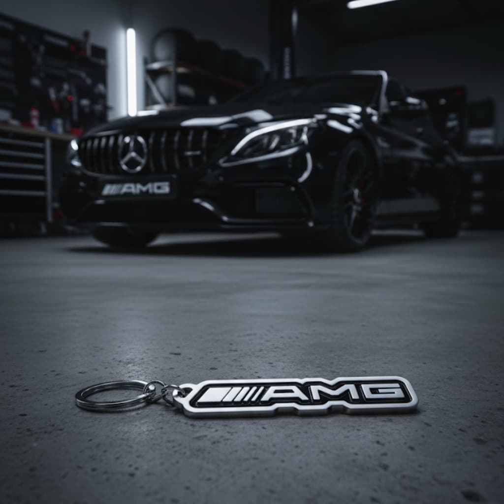 Chaveiro Logo Marca AMG Autmotivo Geek Colecionável Detalhado Accessory