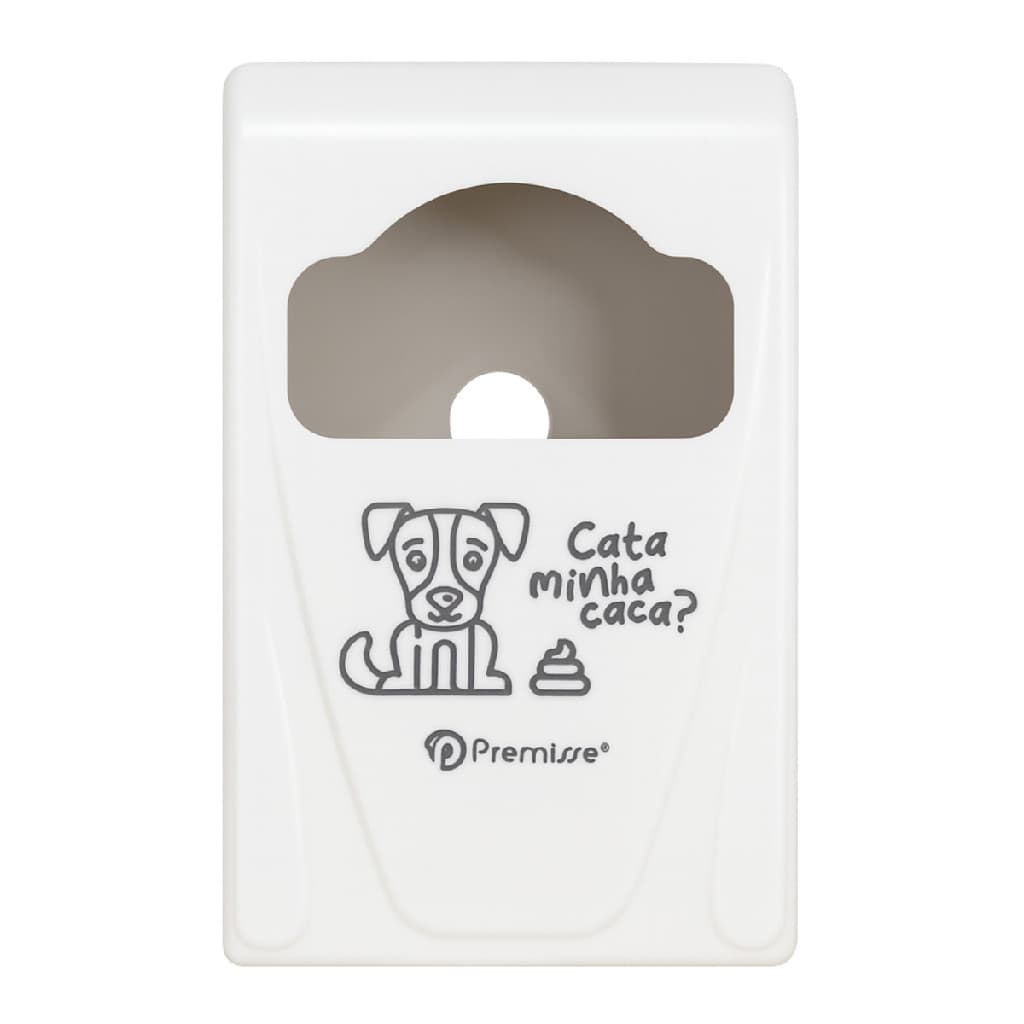 Dispenser Para Saquinho Higiênico Cata Caca Pet Suporte Sacola de Recolher Coco Fezes Coletor Cão Gato Cachorro Passeio
