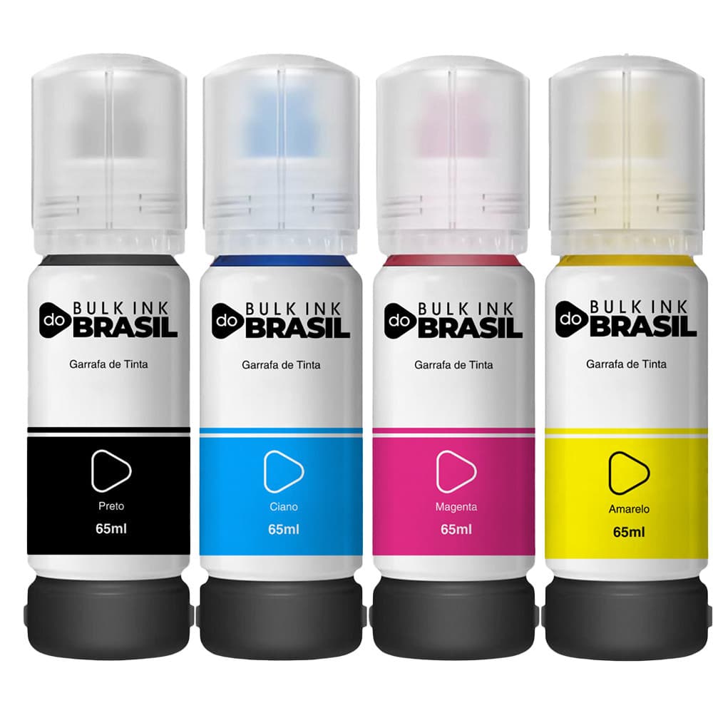Kit 4 Tintas Para Epson L3250 L3150 L3210 L3110 L5190 L5290 T544