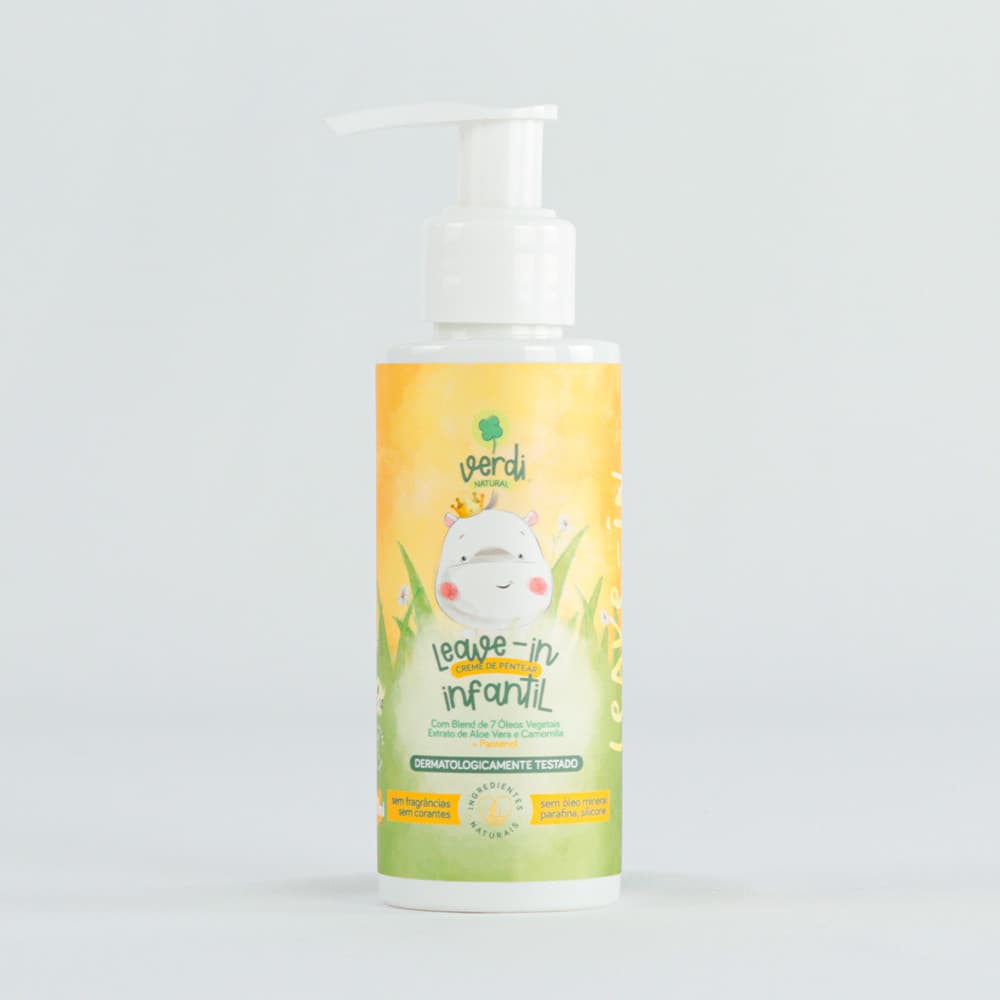 Leave-in Creme de Pentear Natural (Aloe Vera e Camomila) infantil - VERDI