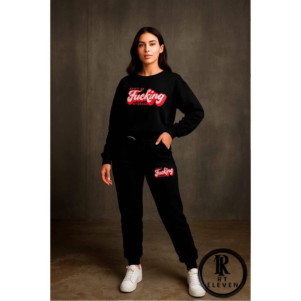 Conjunto Moletom Feminino You Are Amazing Gola Careca  Blusa De Frio Blusa + Calça Moletom Diversas Cores Envio Rápido