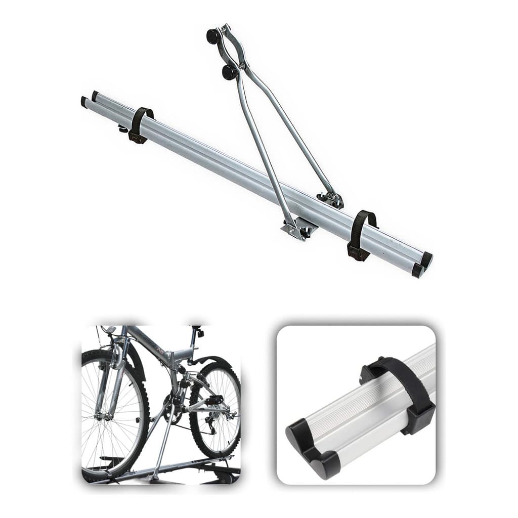 Transbike Suporte De Teto Bicicleta Bike Universal Bipartido Para Carro Aluminio