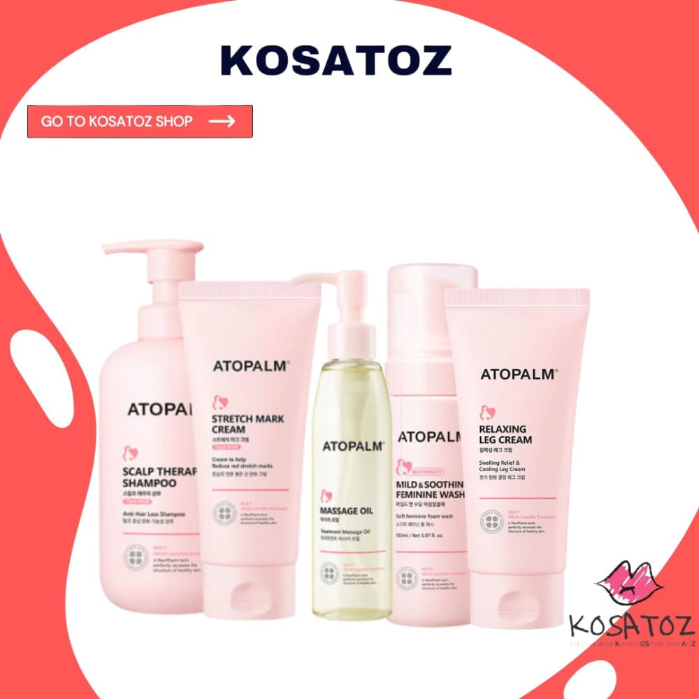 ATOPALM Maternidade Cabelo E Cuidados Corporais-Shampoo/Tratamento/Creme/Óleo