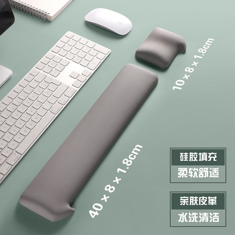 Su Yan Shang * Silicone Suporte de Pulso Mouse Pad Simples Cor Sólida Teclado Quadrado Descanso de Mão Escritório Descan