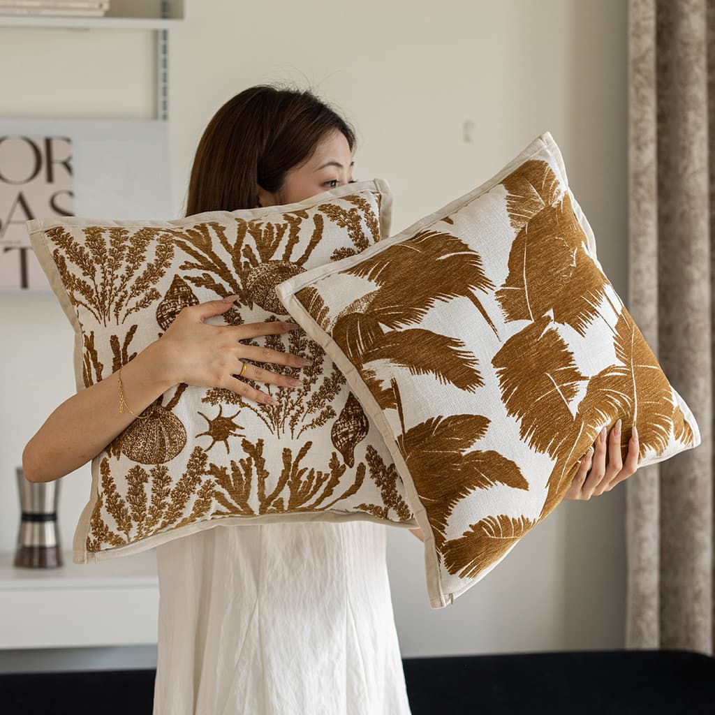 Nova luz de luxo sofá travesseiro High-End sentimento Melade estilo italiano sala estar decoração travesseiro lombar mod