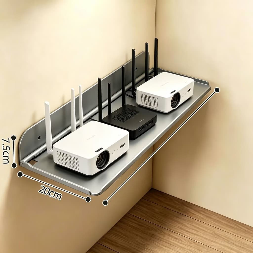 Prateleira para câmera, roteador dobrável, caixa superior de TV, Rack de armazenamento, suporte para projetor sem perfur