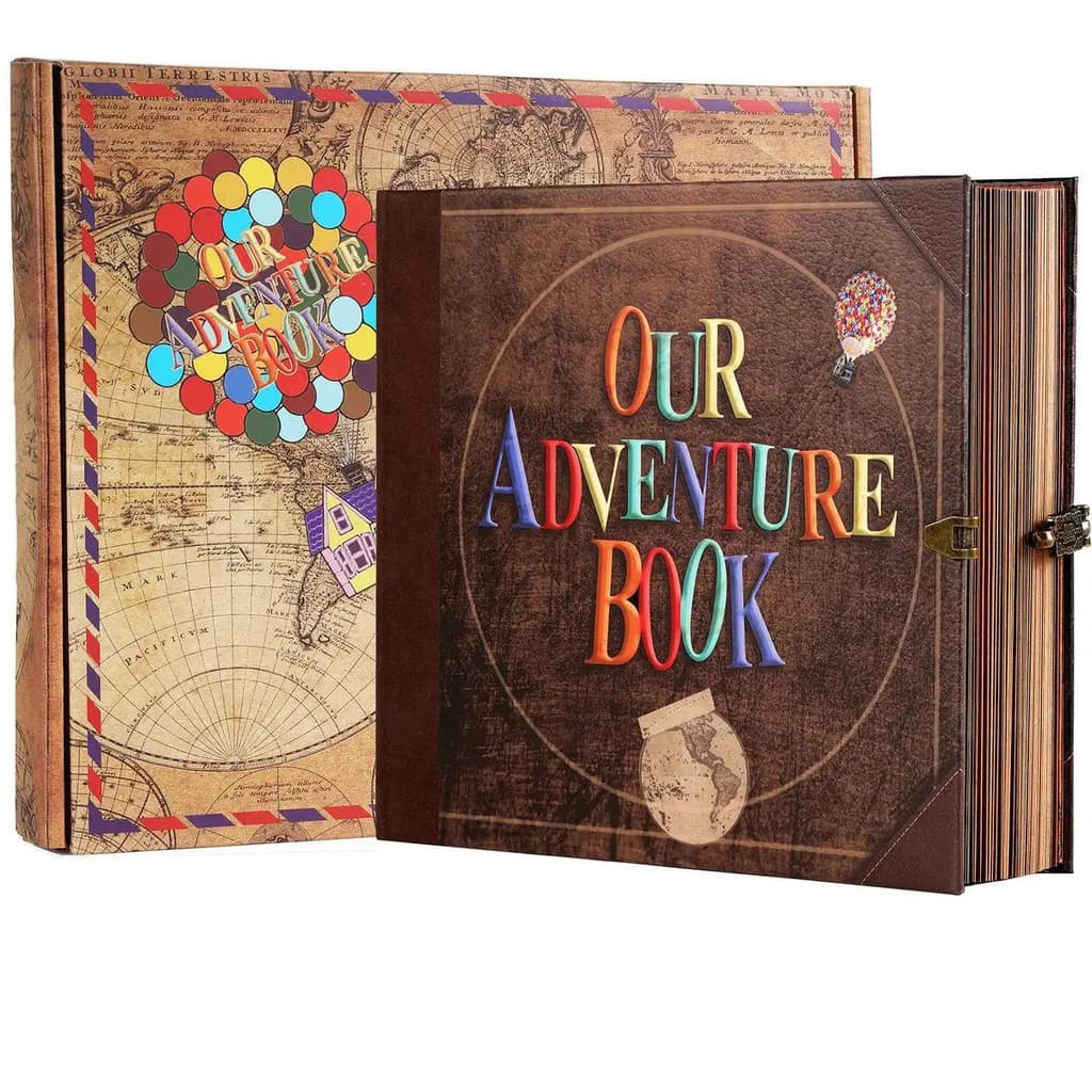 Nosso Livro de Aventuras 8,66 * 7,67 polegadas 146 páginas Diário de Viagem, Álbum de Recortes, Lembrança de Viagem
