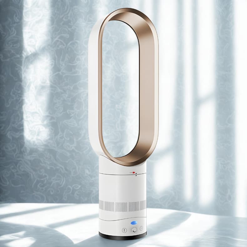 Ventilador Torre Sem Hélice Potente Fluxo de Ar Amplificado 15x, Design Moderno e Fácil Limpeza