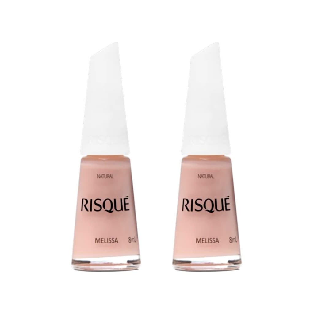 Esmalte Risqué Nude Natural Melissa 8 ml – 2 unidades