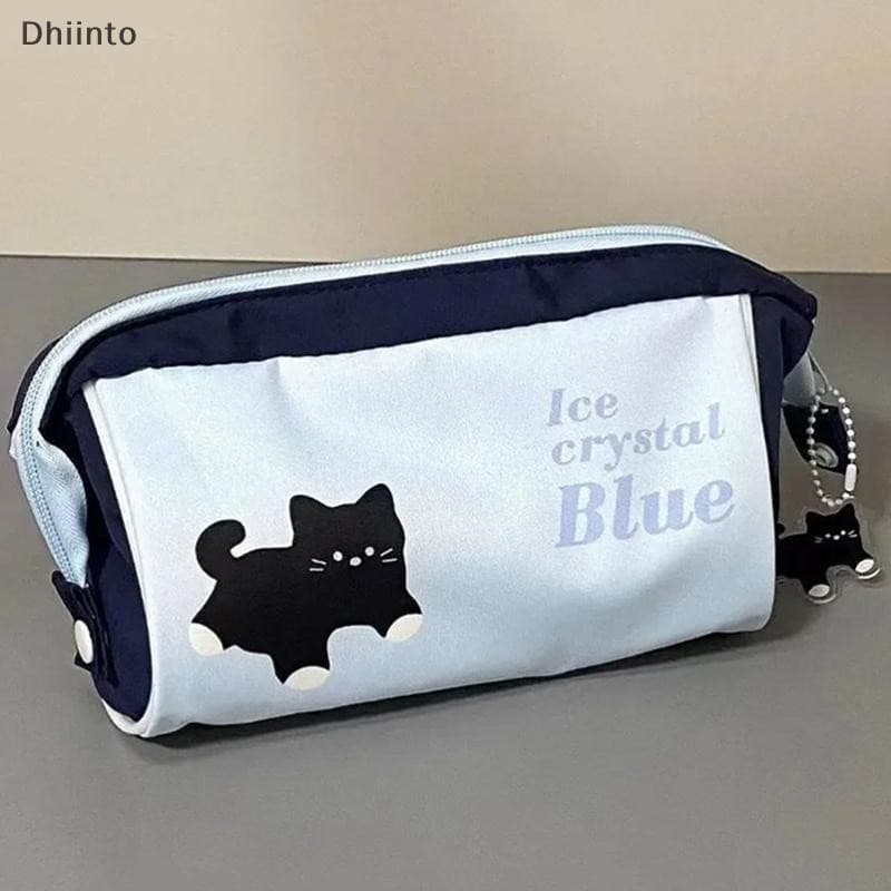[Dhiint] Estojo De Lápis De Estudante De 1 Peça Para Menino Menina Moda Coreana Desenho Animado ck Gato Bolsa Alta Capac