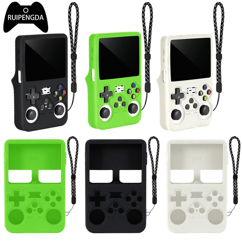 RUIPENGDA Capa De Silicone Para R36S , Portátil , Jogador De Jogo , Protetora , Manga Acessórios Console De Jogos