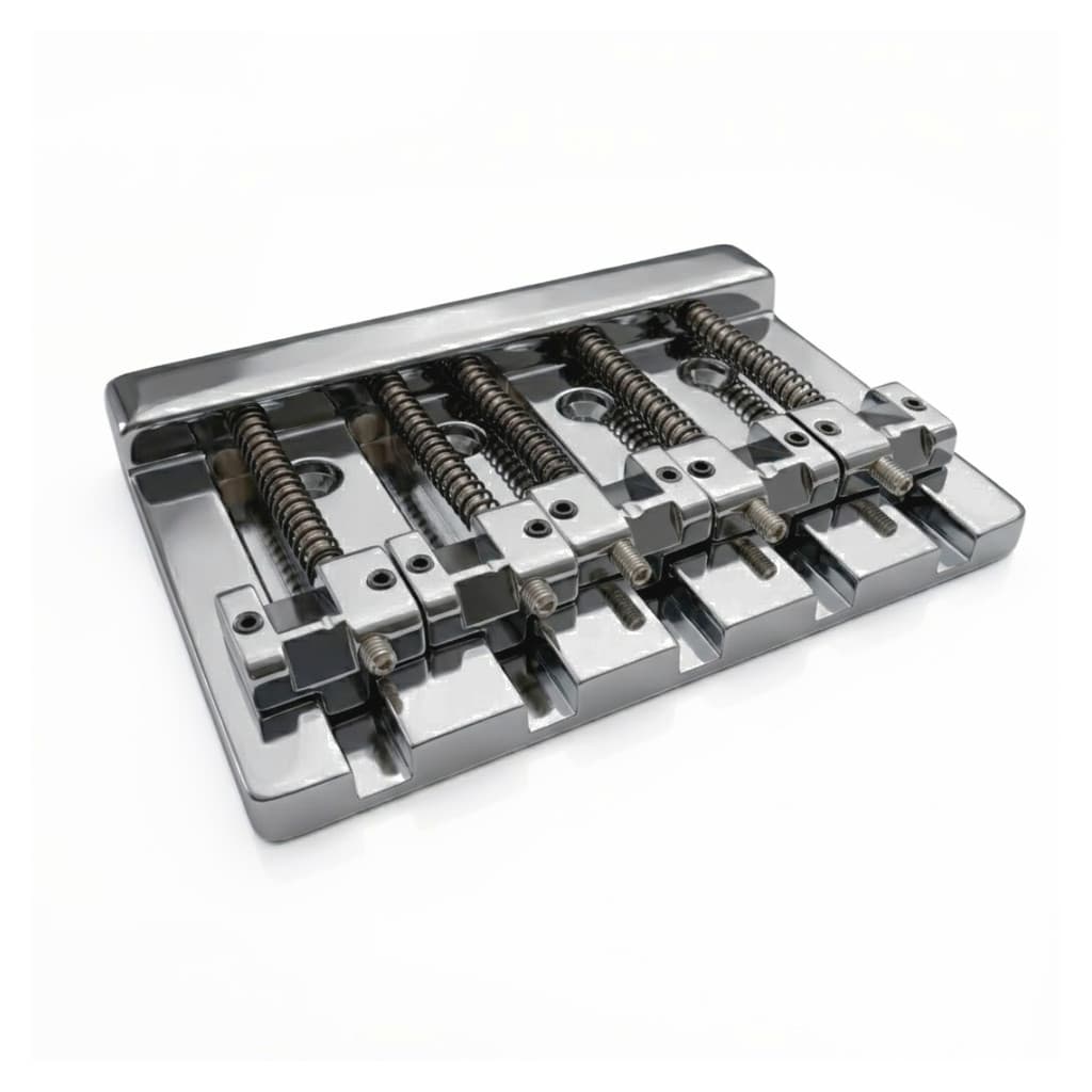 Ponte HiMass Cromada Para Contra Baixo 5 Cordas Jazz Bass Precision Bass Thida