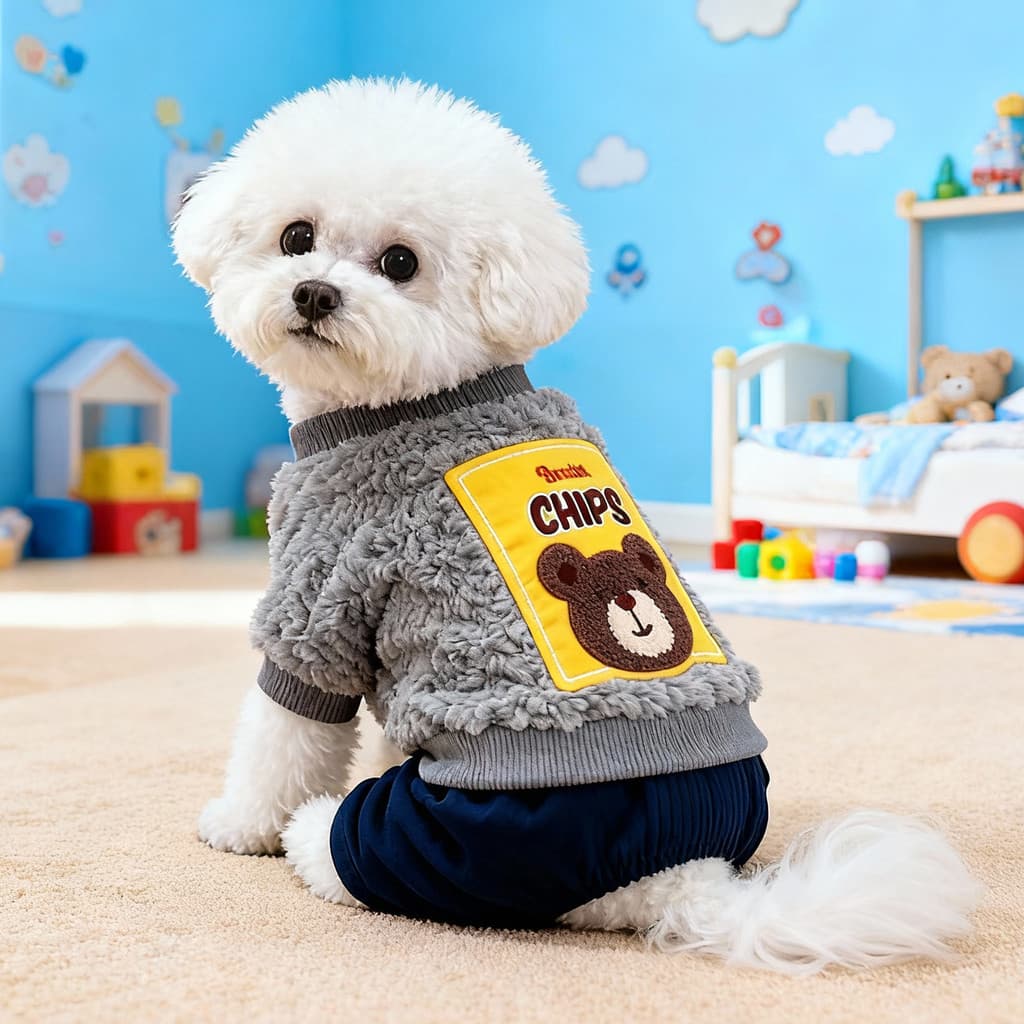 Roupas para cães outono inverno roupas novo estilo Teddy Bichon Pomeranian gato Pet roupas de quatro patas pequeno filho