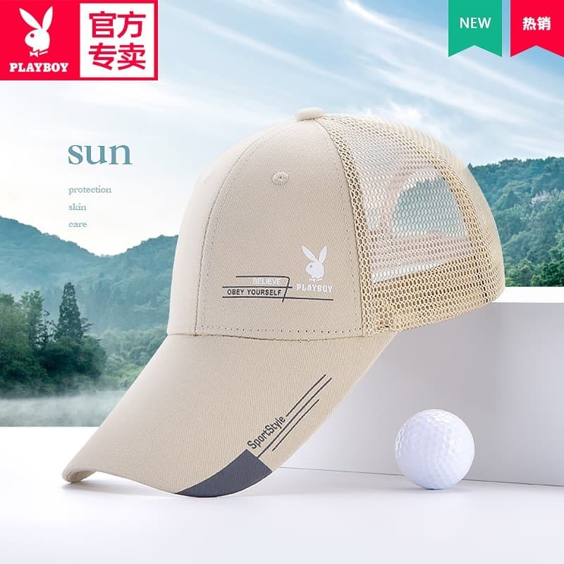 Playboy chapéu masculino boné de beisebol versão coreana na moda protetor solar chapéu de sol feminino verão All-Match c