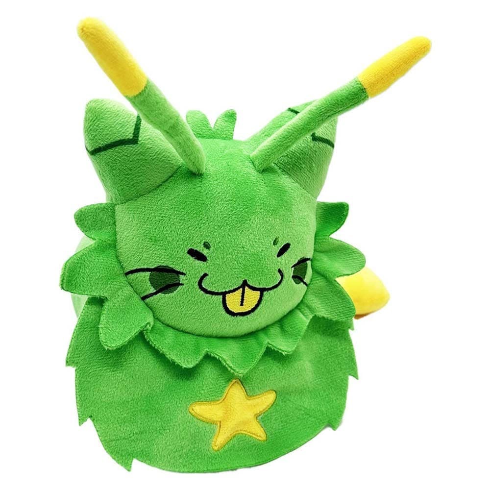 Regretter Gnarpy Gato Verde Brinquedo de Pelúcia Almofada Decoração para Casa