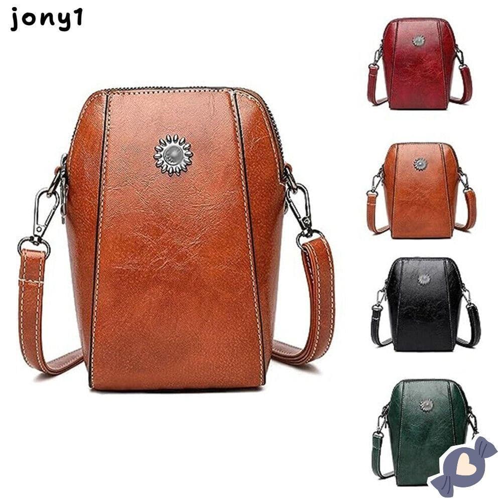 Bolsa Vertical Para Celular THUY , Mini Bolsas De Ombro Com Alça Ajustável À Prova D'água , De Cor Sólida PU