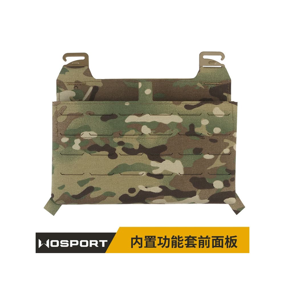 WOSPORT G Fivela + Bolsa de painel frontal de Velcro Kangaroo sem divisória interna FERRO Faraó Placa de suspensão front
