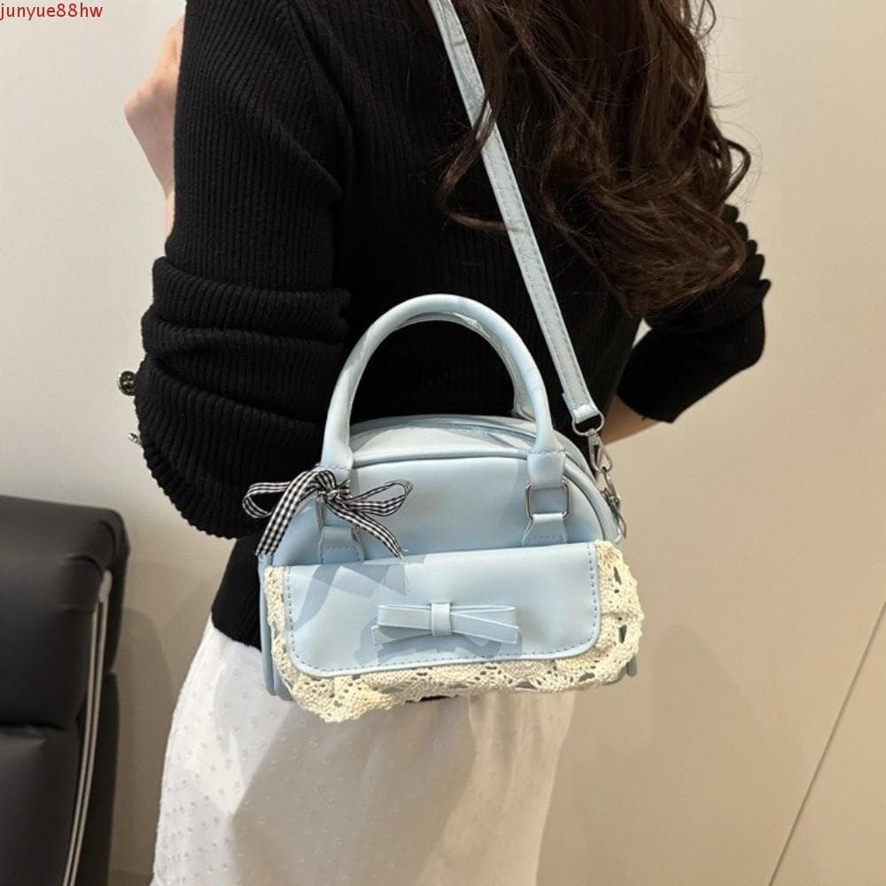 JUNYUE Bolsa De Boliche Crossbody , Boston Multifuncional Com Fita De Renda Ombro Zíper Estilo Coreano