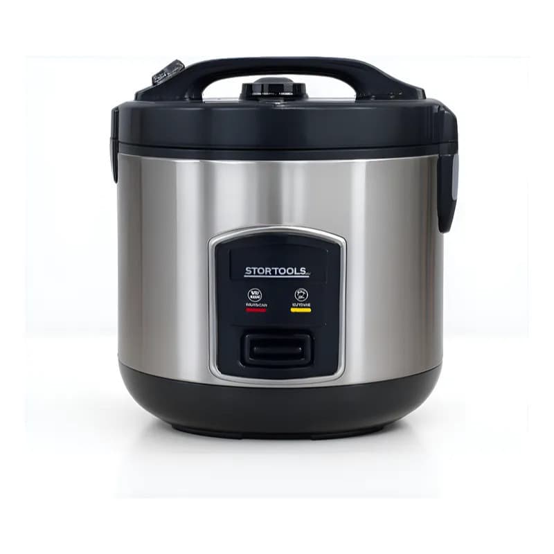 PANELA ARROZ ELETRICA Kit Panela Arroz Elétrica Compacta Preta Medidor Grade Vapor