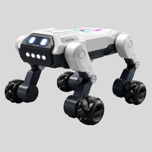 Cachorro Robô Mecânica Criança Inteligência Artificial 2.4hz Cachorro Robo Branco E Preto