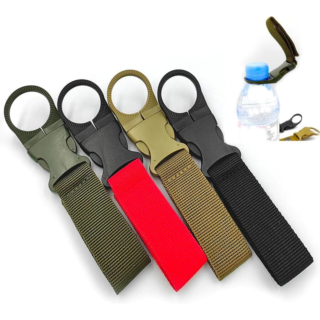Lightstar 4 peças de clipes de gancho para garrafa, mosquetão portátil para garrafa de água mineral, para acampamento, c