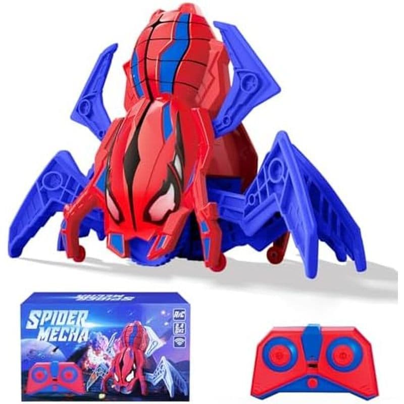 Brinquedo Aranha De Controle Remoto Para Crianças , Robô Ambulante RC Com Luzes LED & amp ; Bateria Recarregável , Movim