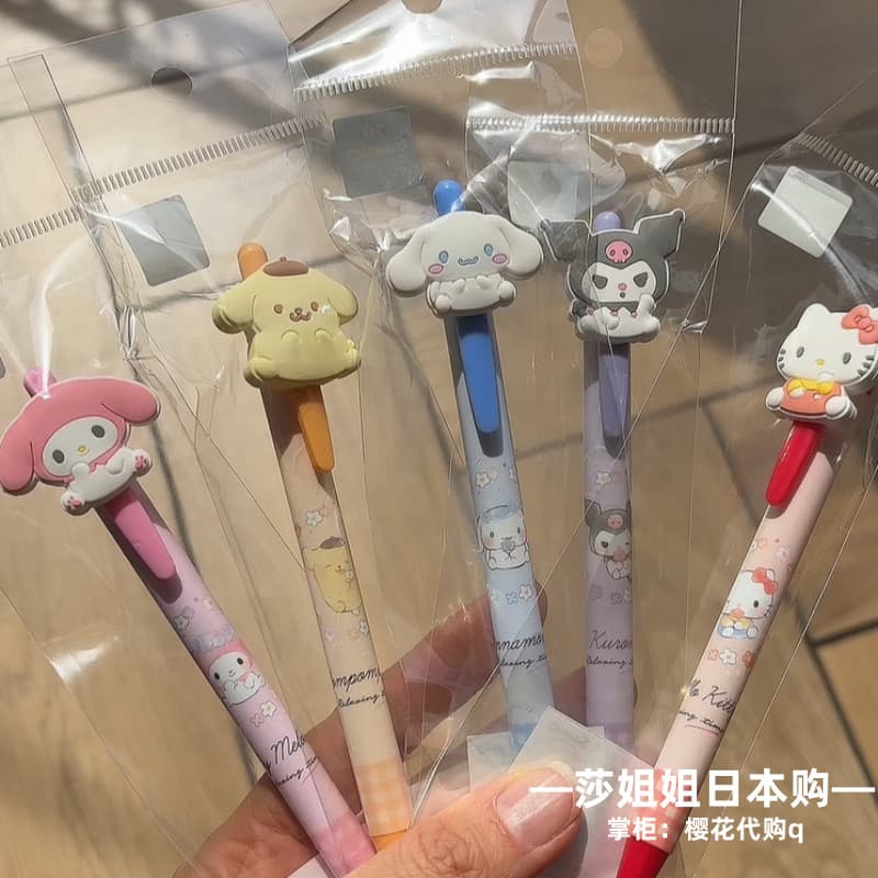 Oferta especial Japão Sanriokitty Sanriokitty Sanriokitty Estudantes usam caneta esferográfica preta de alto valor 0.5 m