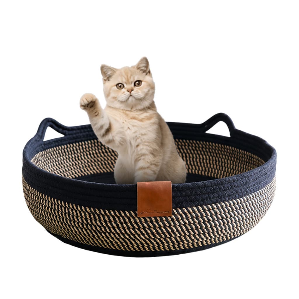 Cama Gato Arranhador Ninho Cestinho Pet Felino Caminha Rasqueavel Animais Estimaçao Confortavel Divertida Petshop