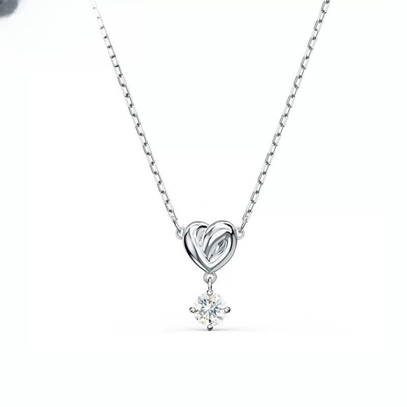 224 Colar VZBGH Conjunto De Corrente De Joias 925 De Prata Cristal De Moissanite Je