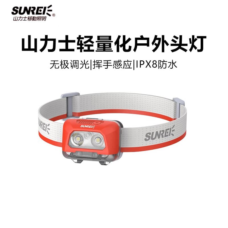 Sanix Starlight 480 farol de escalada ao ar livre fora de estrada recarregável bateria de longa duração campo luz forte