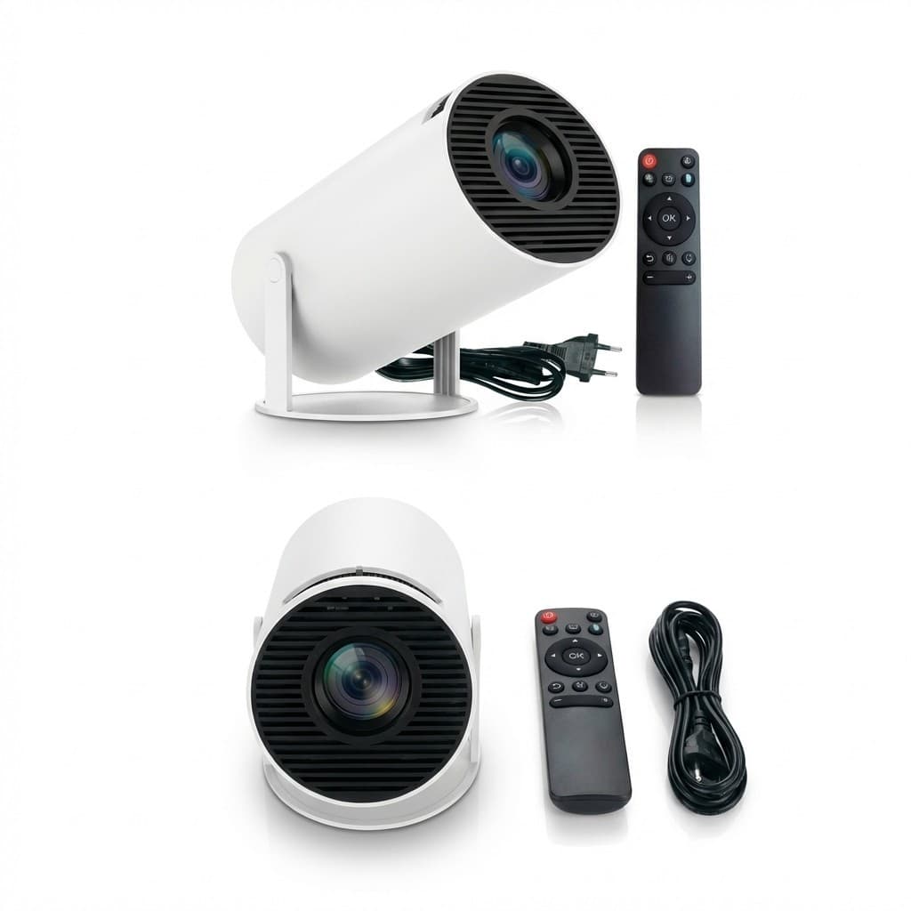 Projetor Smart Android Hy300 Portatil Wifi HDMI Cinema Em Casa Espelhamento Celular Video Full HD