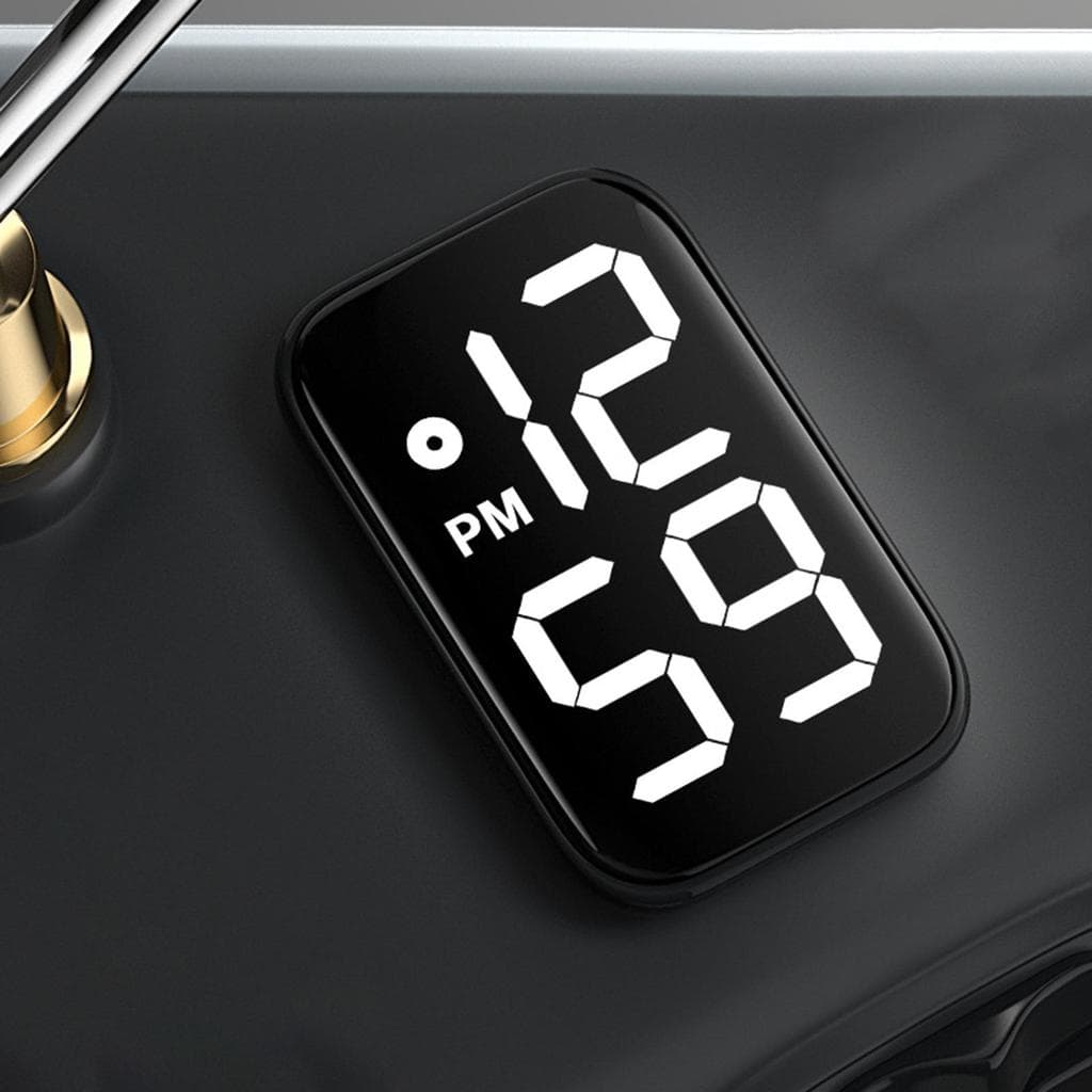 Mini Relógio Eletrônico Digital Para Motocicleta , Display À Prova D'água , LED , Painel De Carro , Colar , xiconwbr