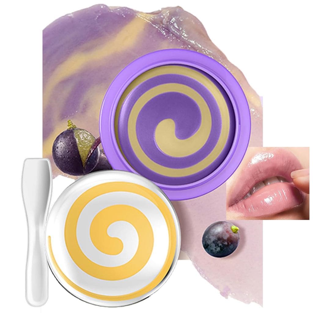Hidratante Labial, Máscara Labial com Aroma Frutado, Bálsamo Hidratante com Aplicador, com Óleo de Semente de Jojoba, Hi