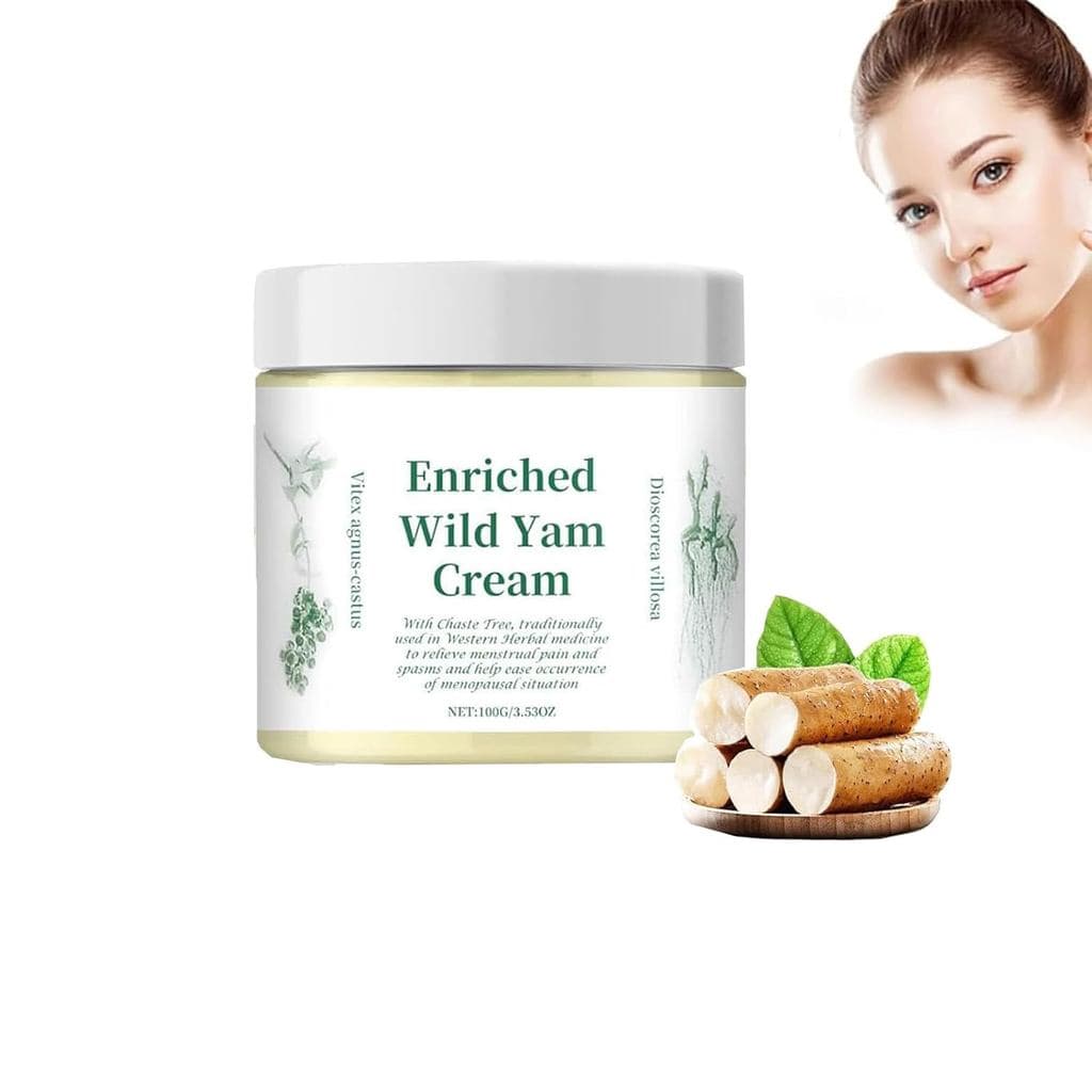 Creme de Inhame Selvagem Orgânico, Creme para Equilíbrio Hormonal Rico em Ingredientes de Inhame Selvagem, Creme Corpora