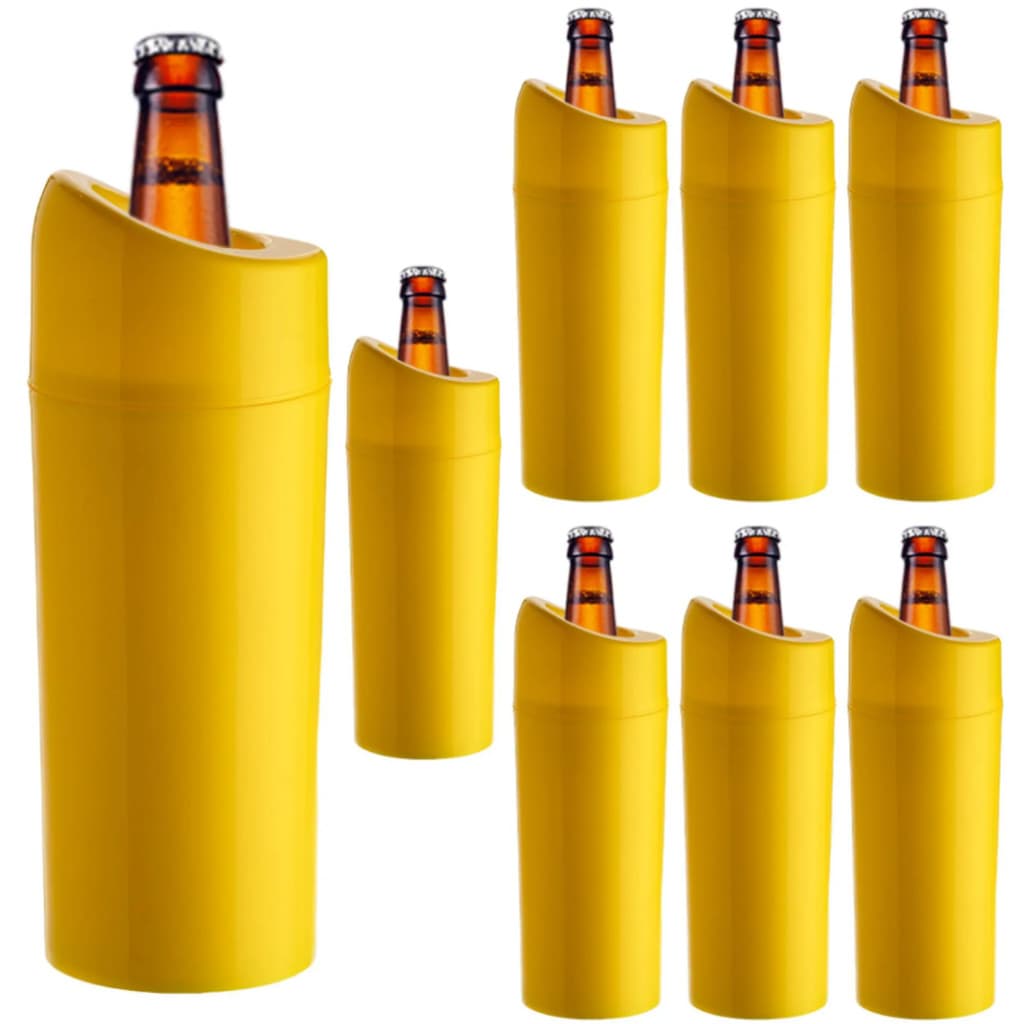 Kit 8 Porta Garrafa Plástico Térmico Isopor Cerveja 1 Litro