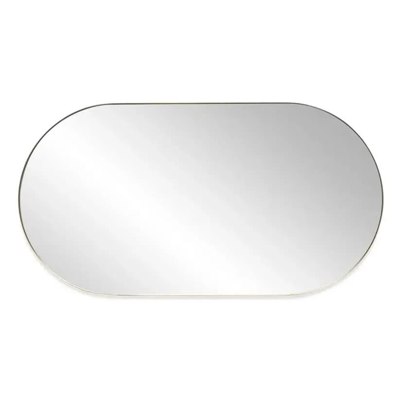 Espelho Oval 50x70 Cm Sem Led Lapidado Decorativo