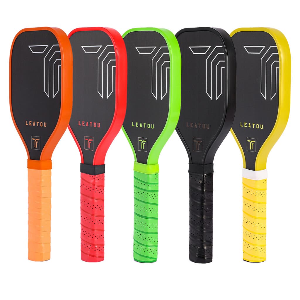 Sobremesa fosco fibra de carbono pickle raquete área precisa raquete de treinamento de rebatidas Mini raquete de picles